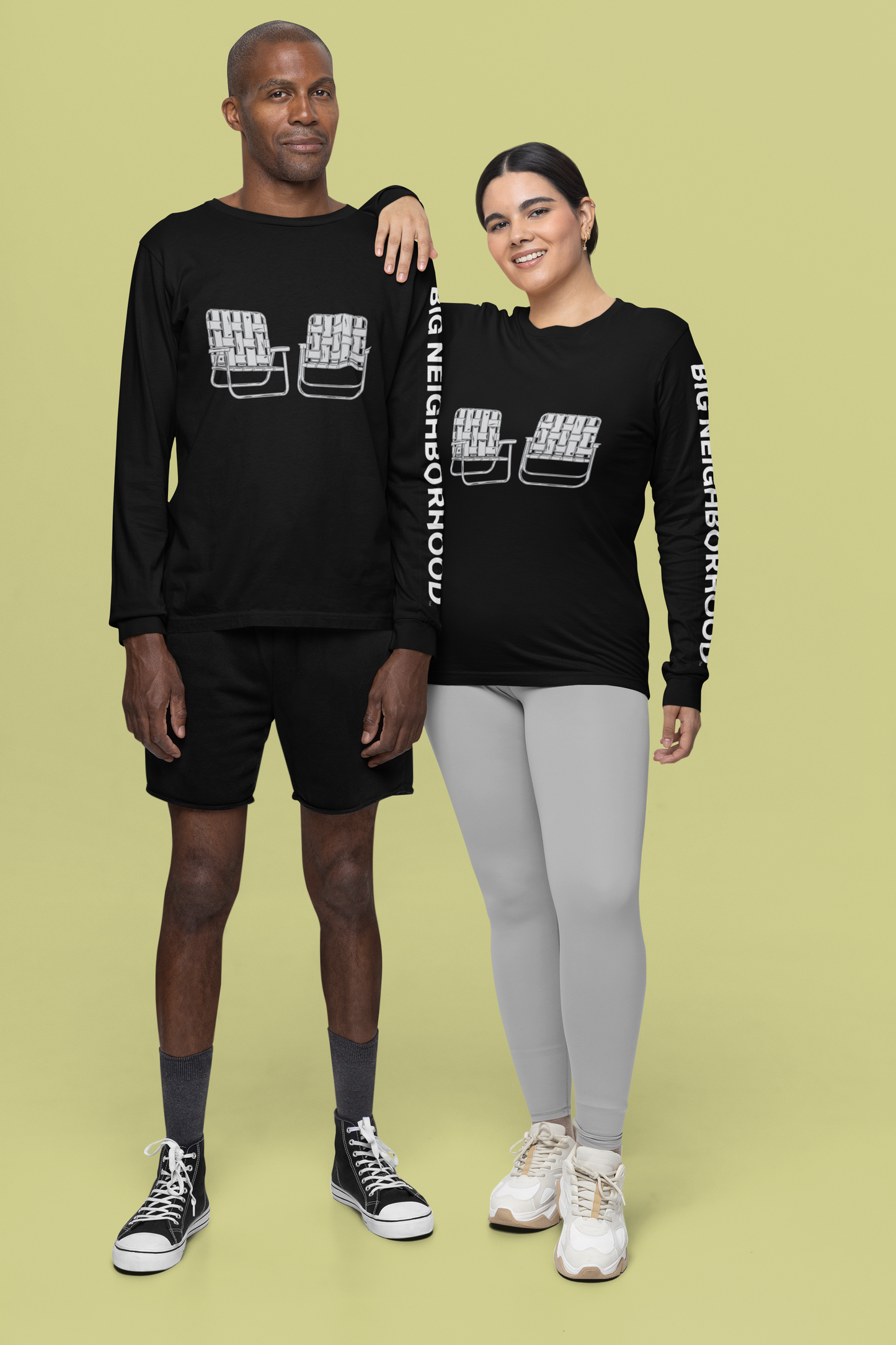 Big Chairs unisex long-sleeve t-shirt (arm type style)