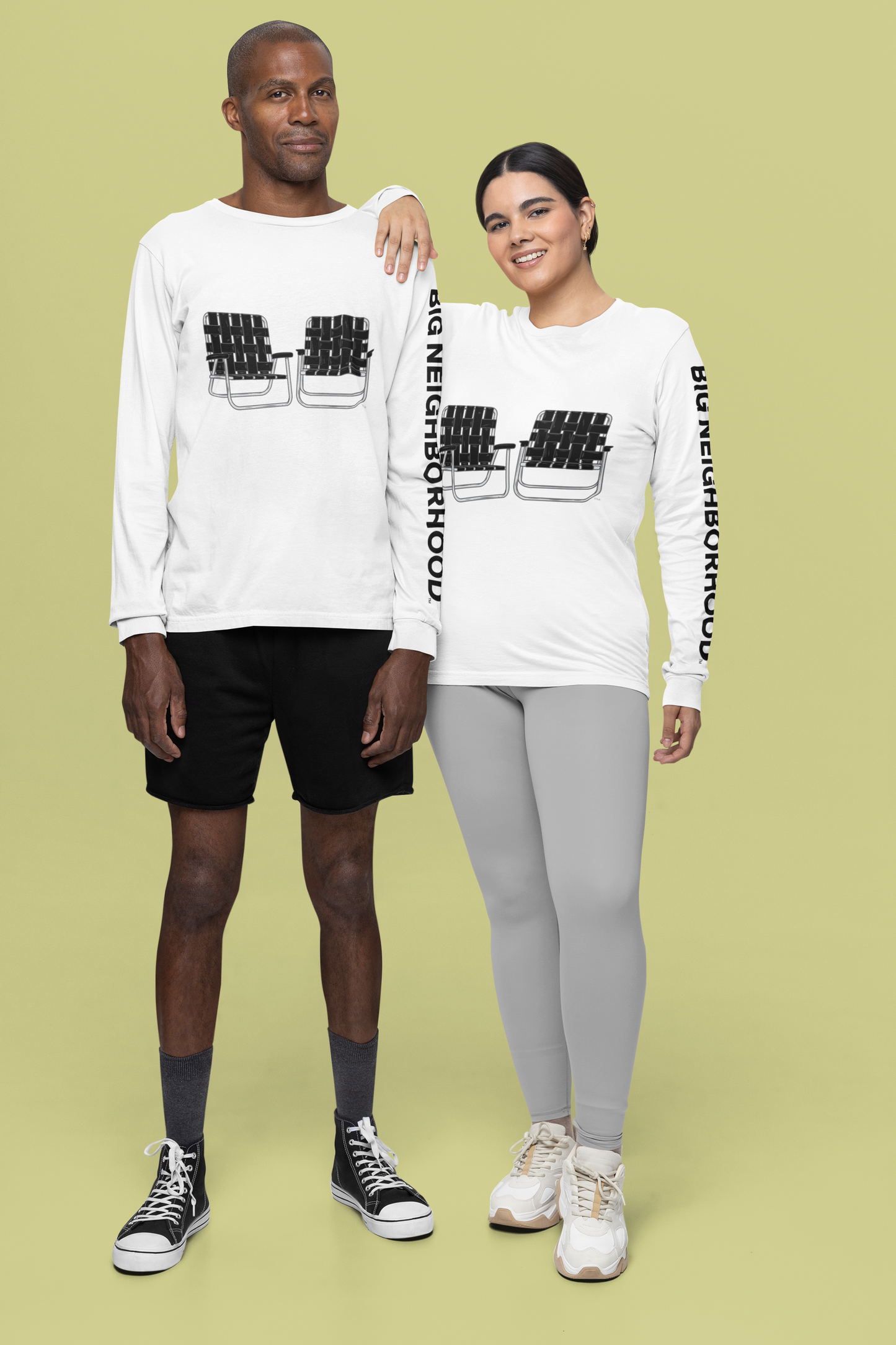 Big Chairs unisex long-sleeve t-shirt (arm type style)