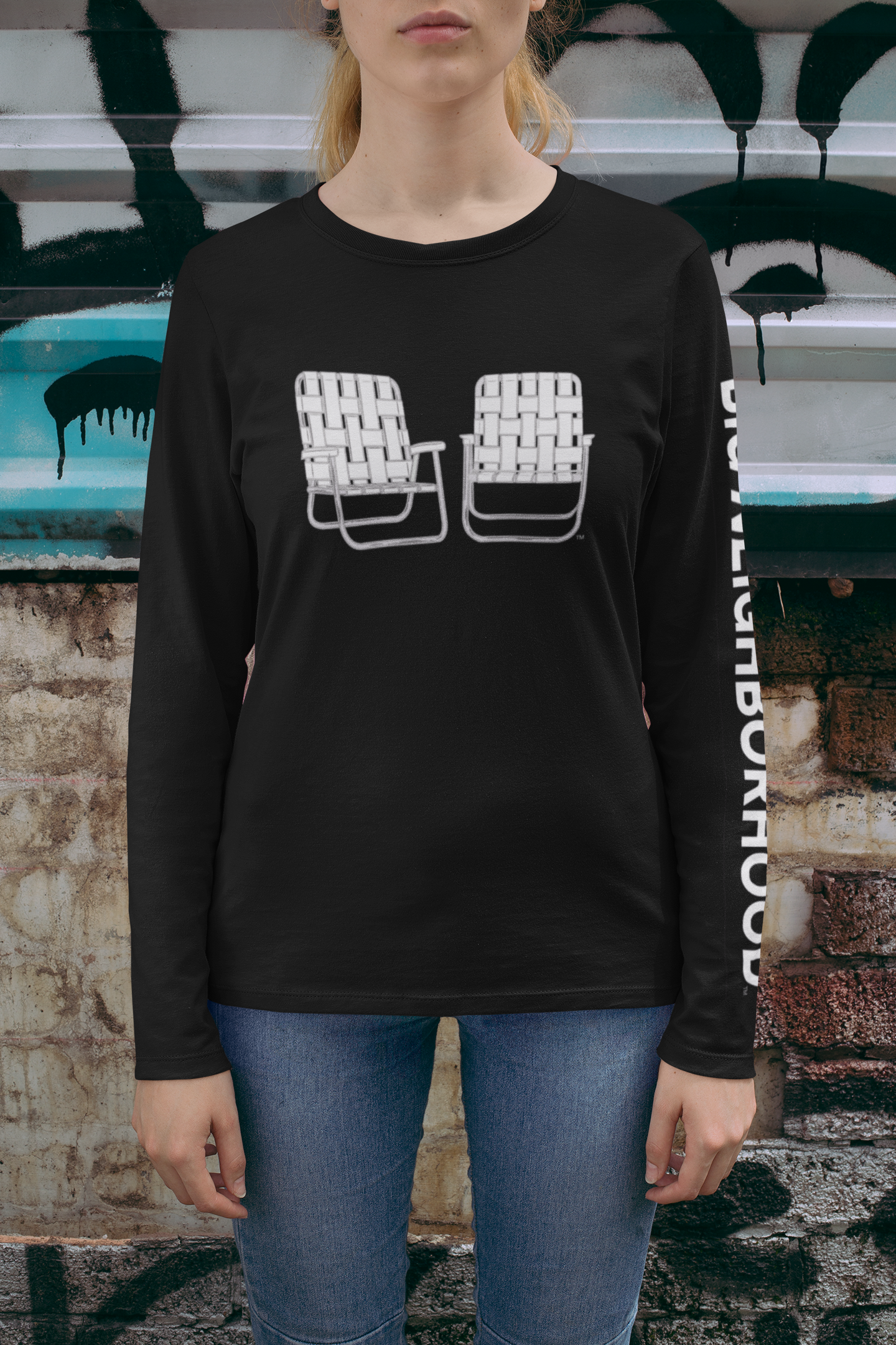 Big Chairs unisex long-sleeve t-shirt (arm type style)