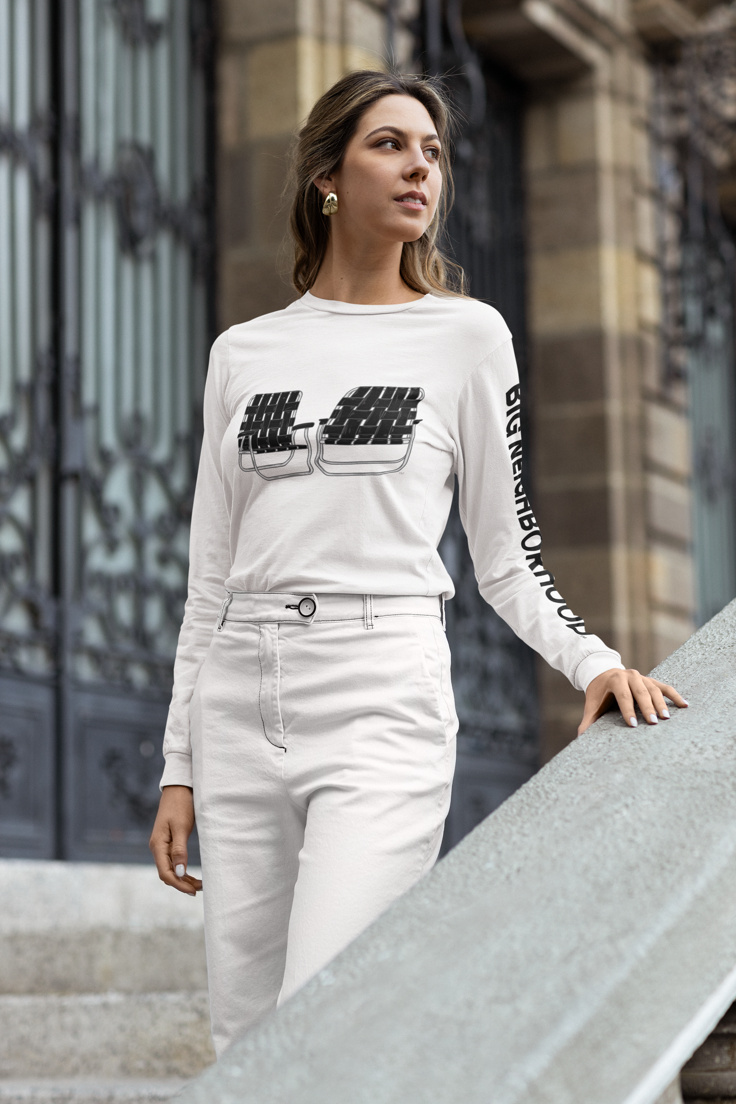 Big Chairs unisex long-sleeve t-shirt (arm type style)
